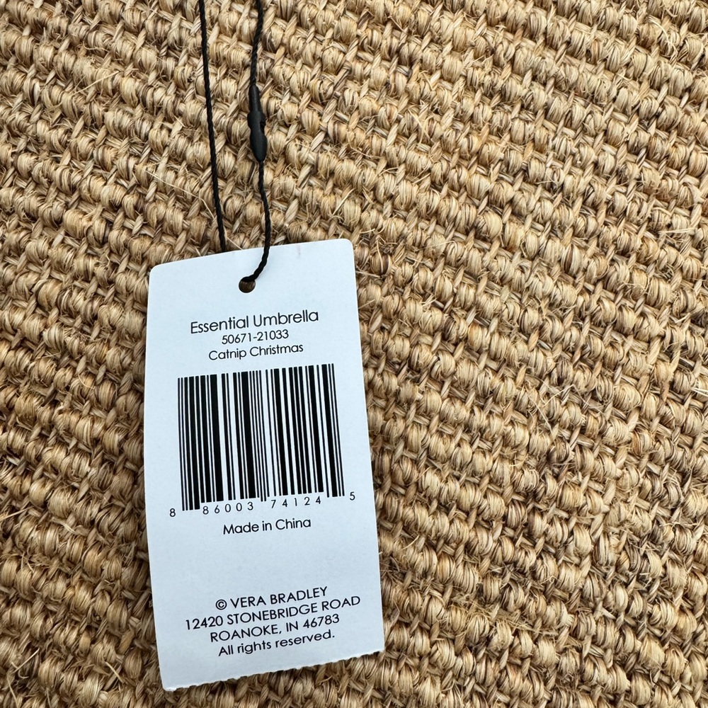 Vera Bradley Catnip Christmas Umbrella - Picture 2 of 3